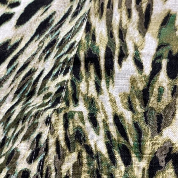 CHICO’S Linen Animal Moto Jacket Size 0 Size Small 4 Business Casual Lightweight - Picture 7 of 8